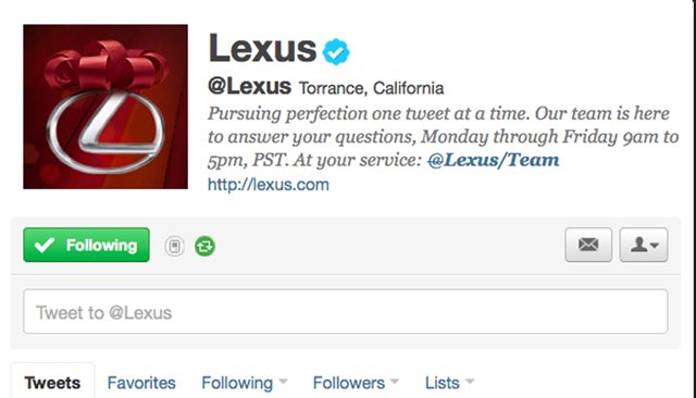 Lexus Tops on Twitter Thanks to Interaction, Innovation