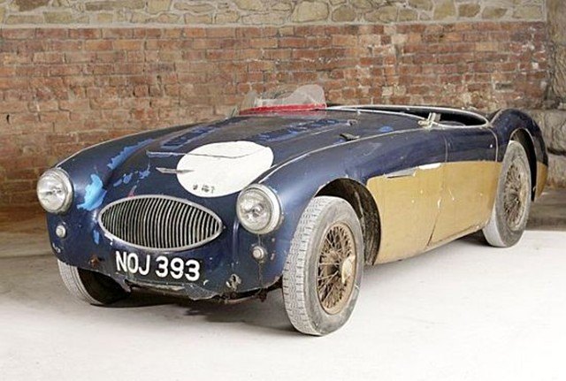 unrestored 1953 austin healey 100 special sells at auction for 1 3 million