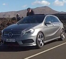 new mercedes a class caught on camera video