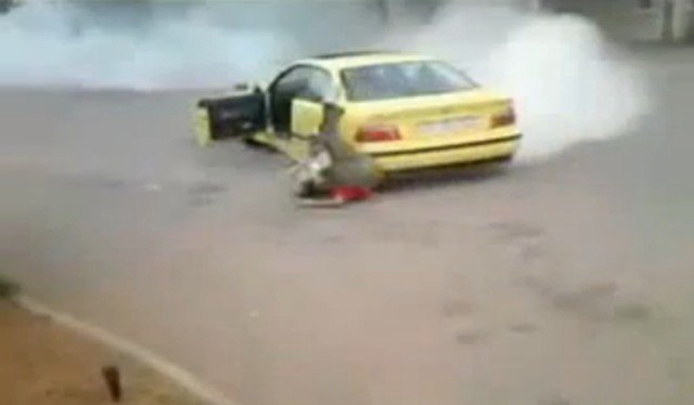 stunt driving fail always wear your seat belt edition video