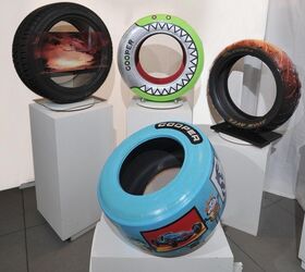 British Artists Transform Tires Into Works Of Art
