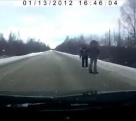 Winter Driving Rollover Caught on Video