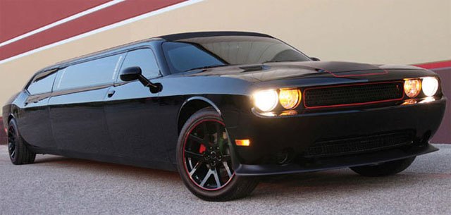 dodge challenger srt limousine is the ultimate ready to party ride video