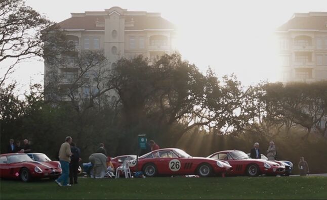 watch 150 million worth of ferraris hit the road at the amelia island concours