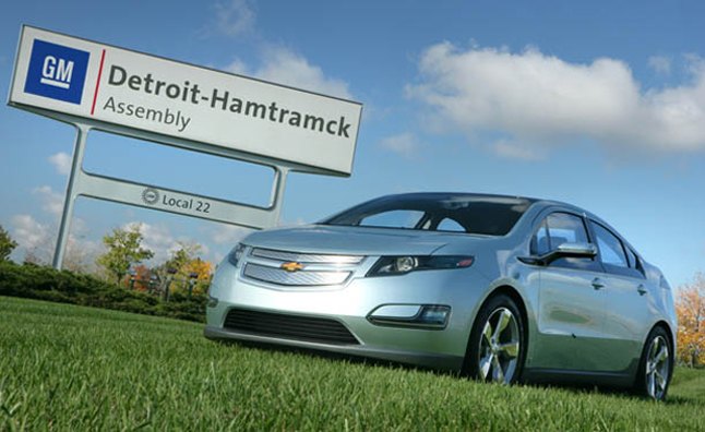 General Motors announced Monday, December 7, 2009 it will invest $336 million in the Detroit-Hamtramck assembly plant to begin production of the Chevrolet Volt electric car, with extended-range capabilities, in 2010. It will be the first plant in the U.S. owned by a major automaker to produce a electric car. (Photo by John F. Martin…