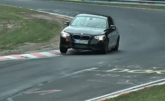 bmw m135i spied running the nurburgring video