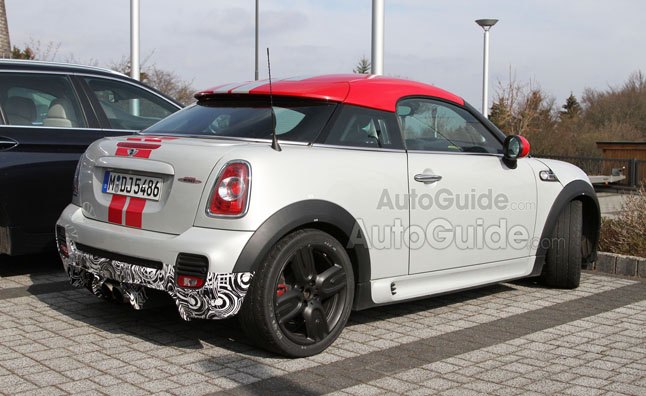 mini coupe jcw gp spy photos reveal fastest mini yet