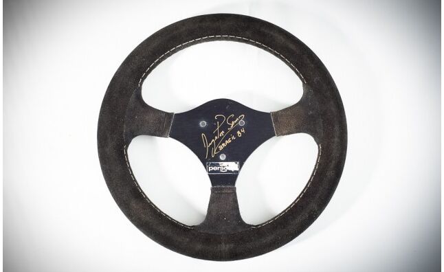 Ayrton Senna's Autographed Formula 1 Steering Wheel Up For Auction