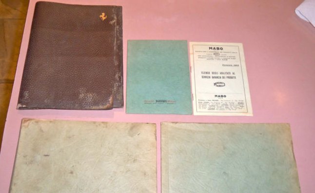 1962 ferrari 250 gto owner s manual sells for 8 200