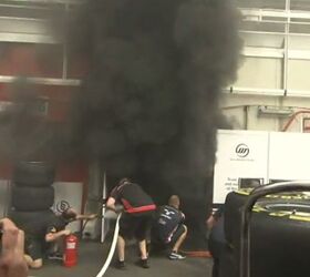 williams f1 garage burns after spanish grand prix victory video