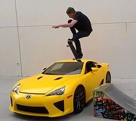 Tony Hawk Jumps Over Lexus LFA in Video