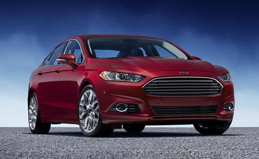 **Embargoed until 12:01 a.m. EST on Monday, January 9, 2012.** 2013 Ford Fusion: The Fusion front end introduces the distinctive new face of Ford cars.