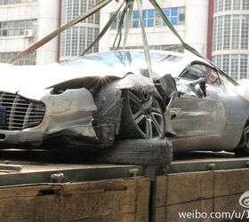 Aston Martin One 77 Wrecked in China, May Be Irreparable