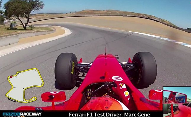 Watch a Ferrari F1 Driver Set Fastest Lap Record at Laguna Seca- Video