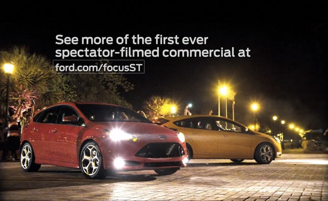 2013 ford focus st commercial shot by fans revealed