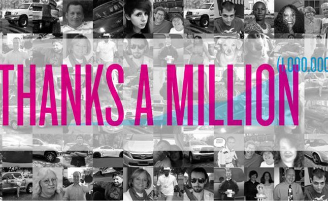 toyota reaches 1 million facebook fans releases world s lamest thank you