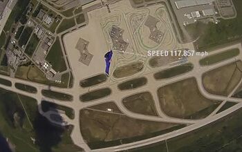 Infiniti G37S Races a Skydiver- Video