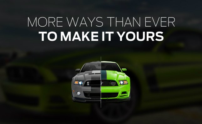 Win a Customized 2013 Ford Mustang by Designing It