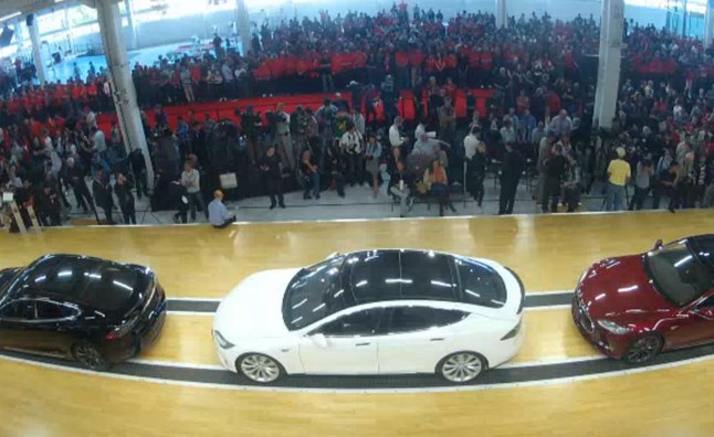 watch the tesla model s delivery streamed live