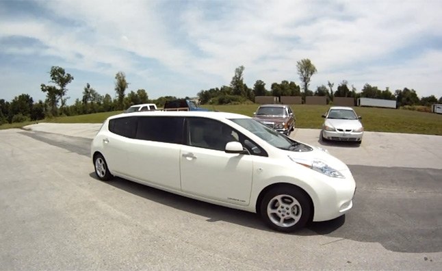 Nissan Leaf Limo is Eco-Friendly Transportation for Many – Video