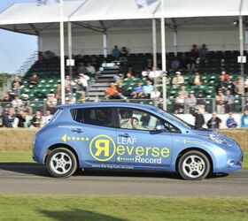 Nissan Leaf Sets New Goodwood Record… in Reverse
