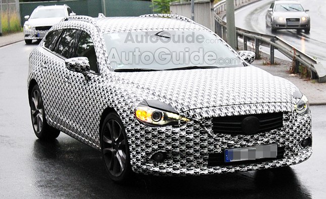 2014 mazda6 wagon caught testing in first spy photos