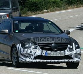 mercedes e class coupe caught testing in spy photos
