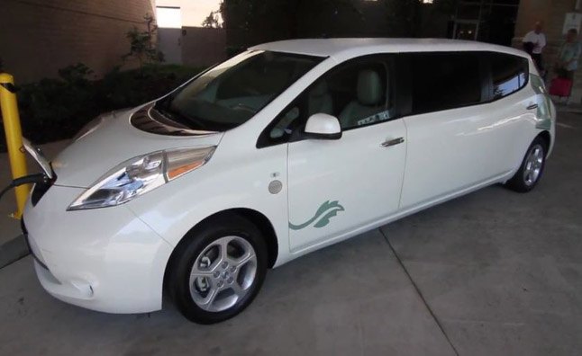 Nissan Leaf Limo is Luxurious Electric Shuttle- Video