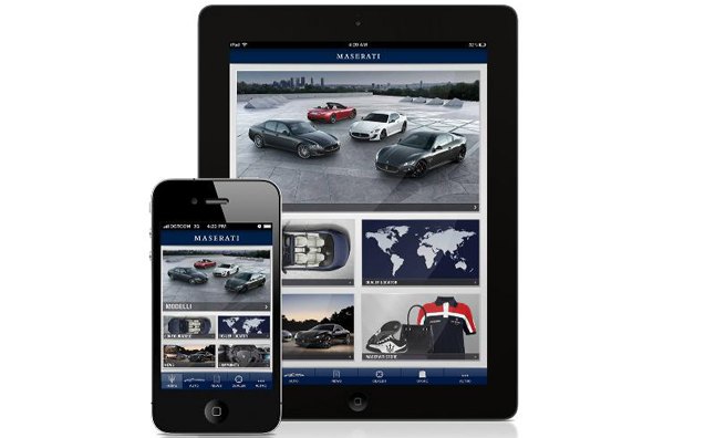 Maserati Passion App is Mobile Configurator, Noise Maker