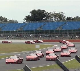 Watch 62 Ferrari F40s Set a World Record at the Silverstone Classic – Video