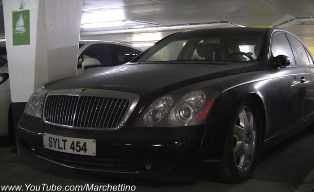 maybach 57 found abandoned in france video