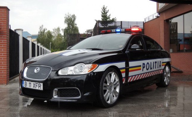 jaguar xfr joins romanian police fleet