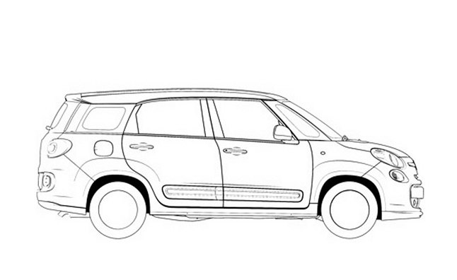 Fiat 500XL Patent Drawings Leaked
