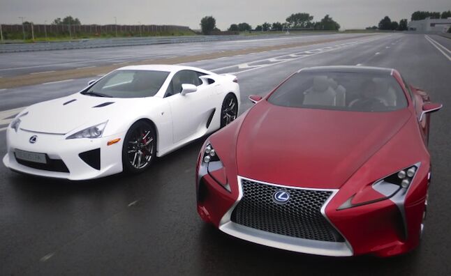 Lexus LFA Comes Face-to-Face With LF-LC