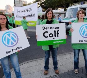 VW Golf Picketed by Greenpeace for Efficiency 'Shortfall'