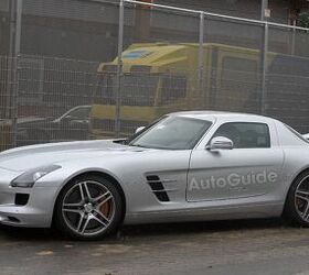 Mercedes SLS AMG E-Cell Spied Testing