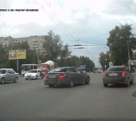 Mercedes C63 AMG Drifts Traffic – Video