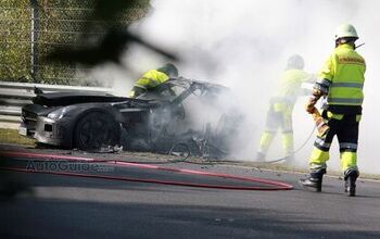Mercedes SLS AMG Black Series Charred in Fiery Nurburgring Wreck
