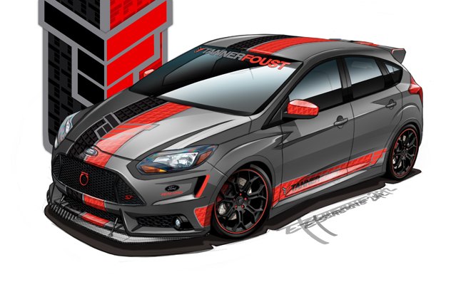 custom ford focus sts previewed ahead of sema