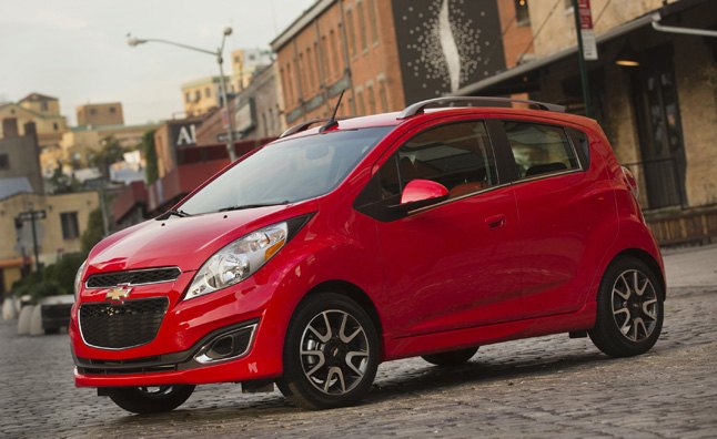 The 2013 Chevrolet Spark drives through the streets of New York City Monday, August 20, 2012. (Chevrolet News Photo)