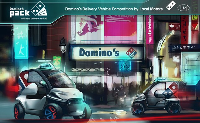 domino s picks ultimate delivery vehicle concept car