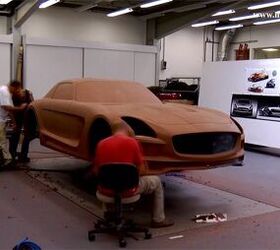 Mercedes SLS AMG Black Series Clay Model Sculpted in Video