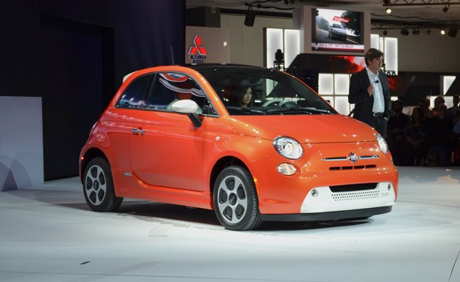 Fiat 500e is Orange, White, Electric: 2012 LA Auto Show