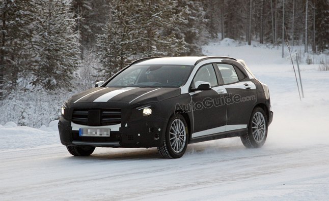 2014 Mercedes GLA Spied During Cold Weather Testing