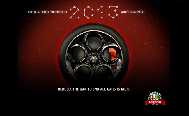 Alfa Romeo 4C Teased Before 2013 Geneva Reveal
