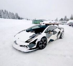 Jon Olsson's Lamborghini Gallardo Hits the Slopes