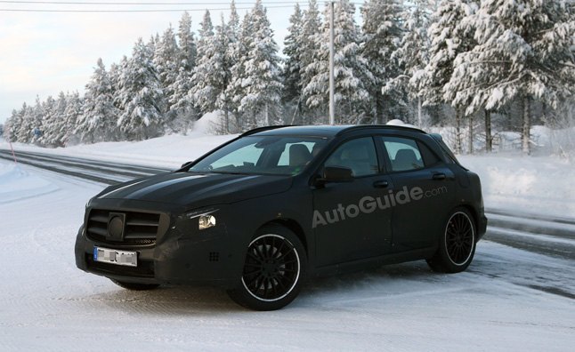 mercedes gla45 amg spied for the first time