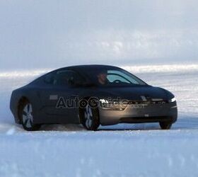 volkswagen xl1 spied playing in the snow