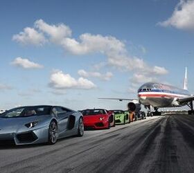 Lamborghini Aventador LP 700-4 Roadsters Take on Airport Runway