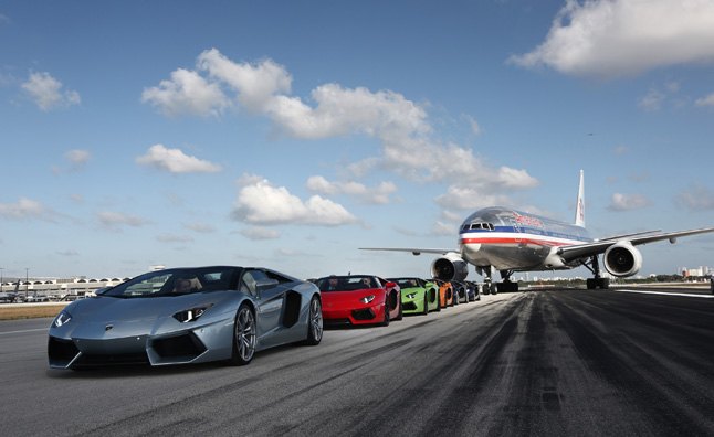 Lamborghini Aventador LP 700-4 Roadsters Take on Airport Runway